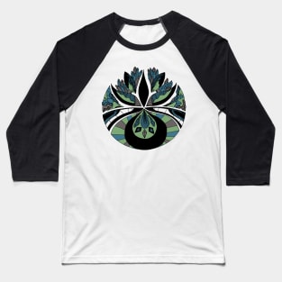 Mellow Cool Abstract Motif Baseball T-Shirt